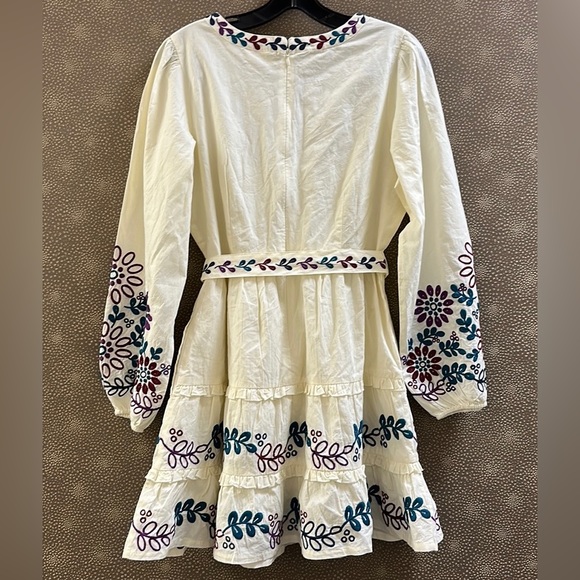 🔥🔥🔥NEW Anthropologie Roller Rabbit Belted Balloon Sleeves Naema Dress - Picture 11 of 13